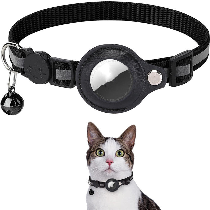 Reflective Nylon AirTag Collar for Cats & Dogs