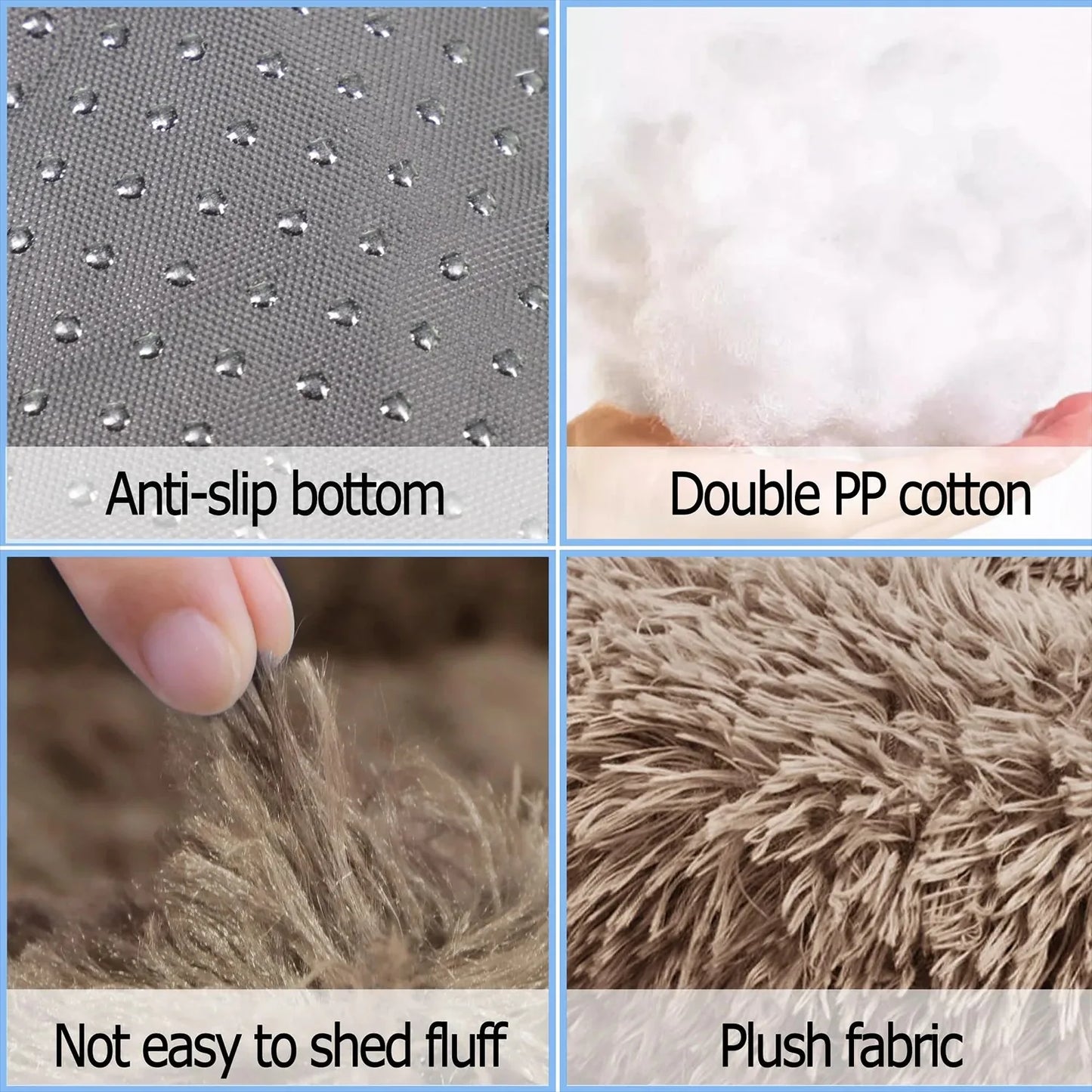 Round Dog Bed & Cat Bed – Plush, Washable, and Perfect for All Seasons