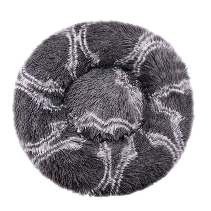 Round Dog Bed & Cat Bed – Plush, Washable, and Perfect for All Seasons