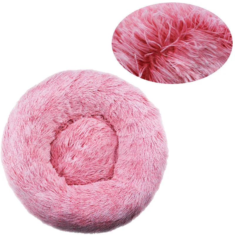 Round Dog Bed & Cat Bed – Plush, Washable, and Perfect for All Seasons