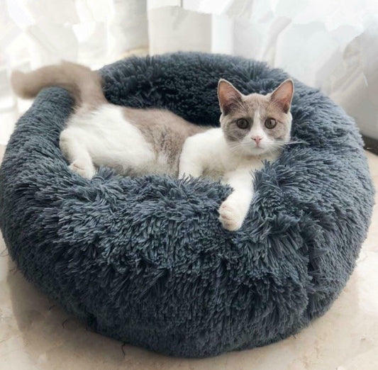 Luxurious Calming Donut Cat Bed